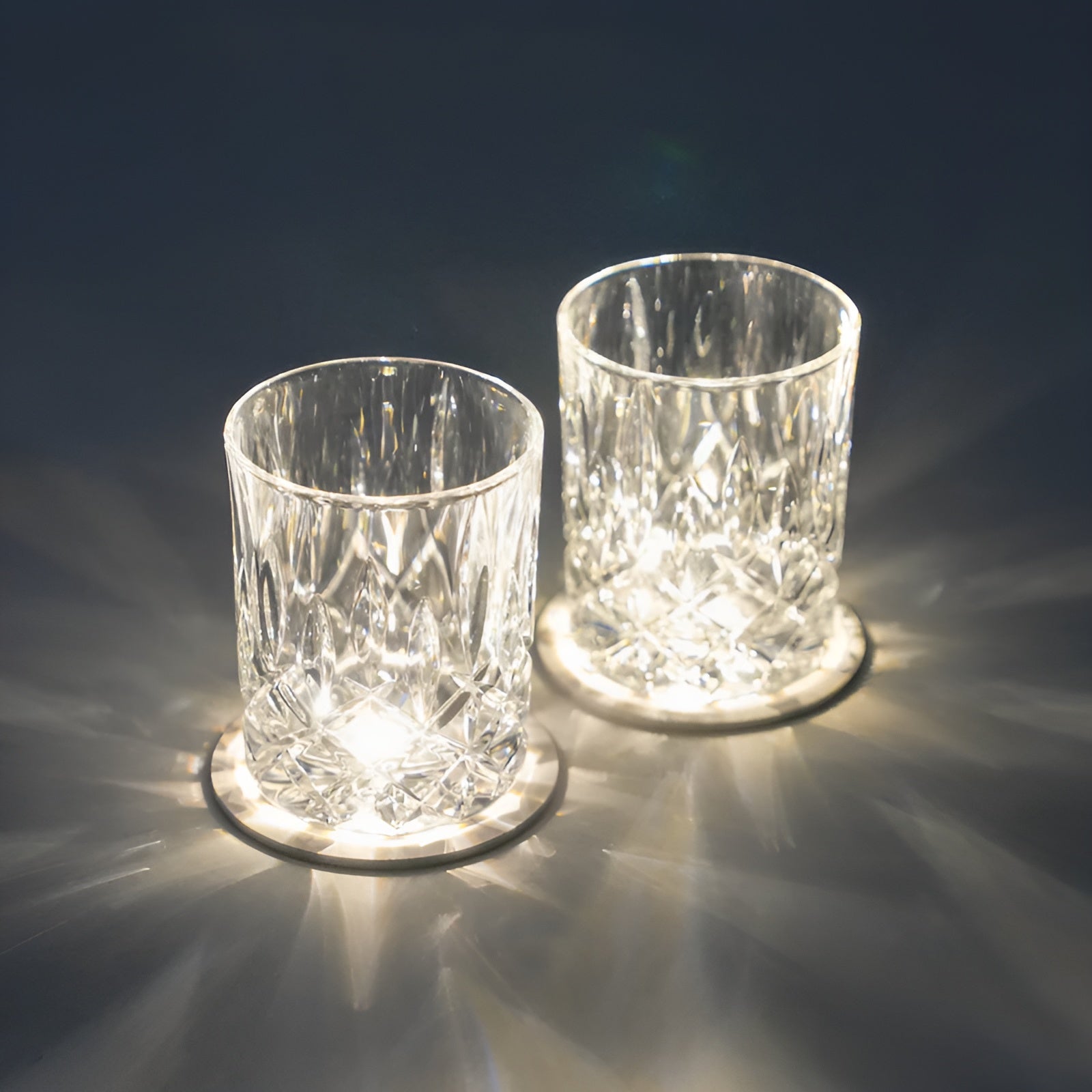 2 Premium Crystal Glasses